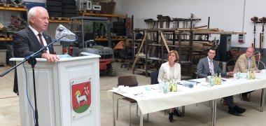 Aloysius Söhngen bei Ansprache