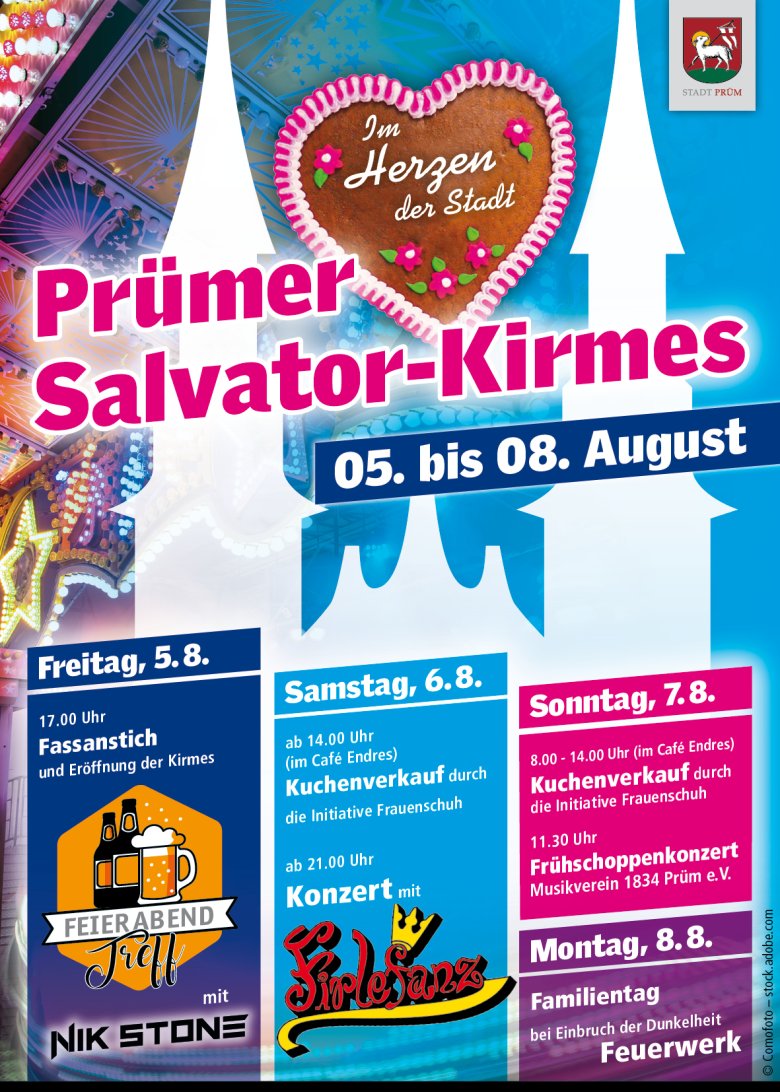 Flyer der Prümer Salvator Kirmes