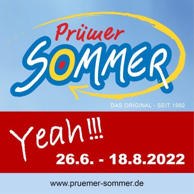 Plakat vom Prümer Sommer mit Aufschrift Yeah