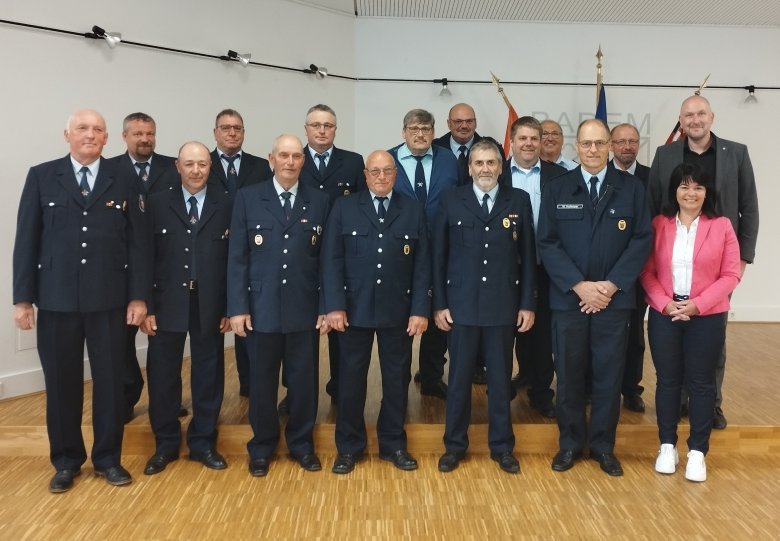 Geehrte Feuerwehrmänner am 24.05.2023 in Bitburg