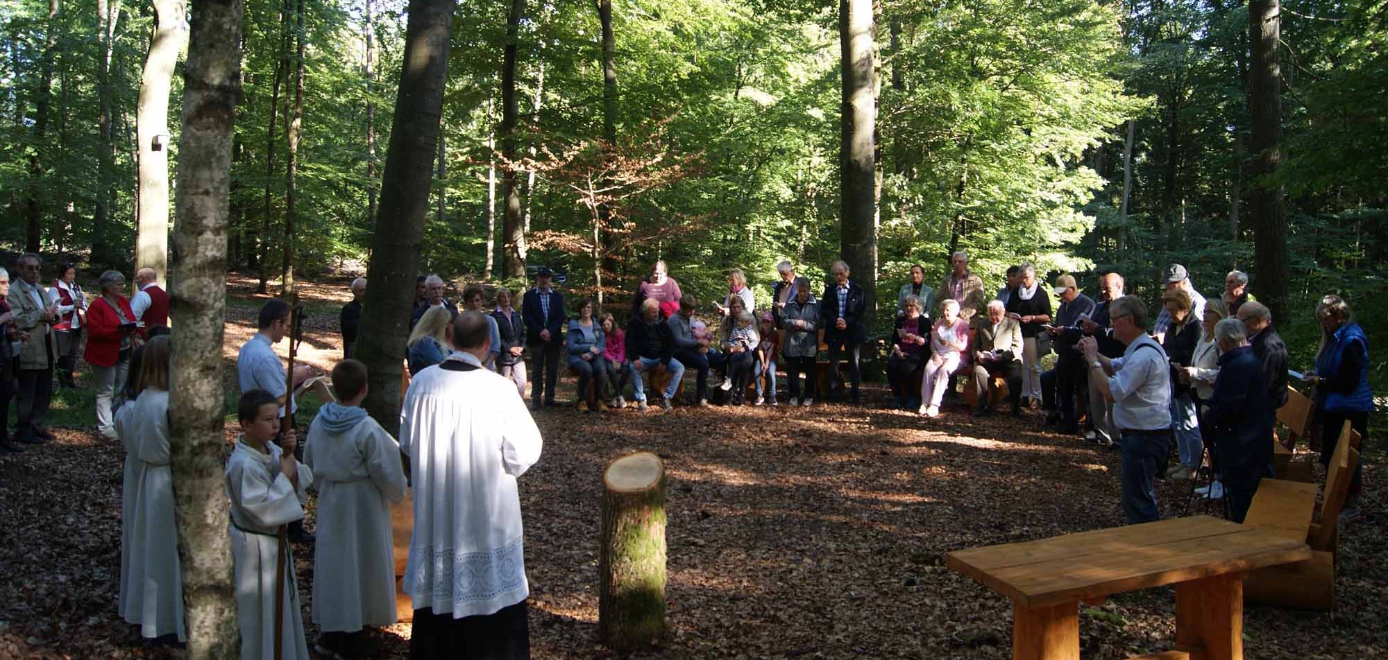 Einweihnung des Friedhofes