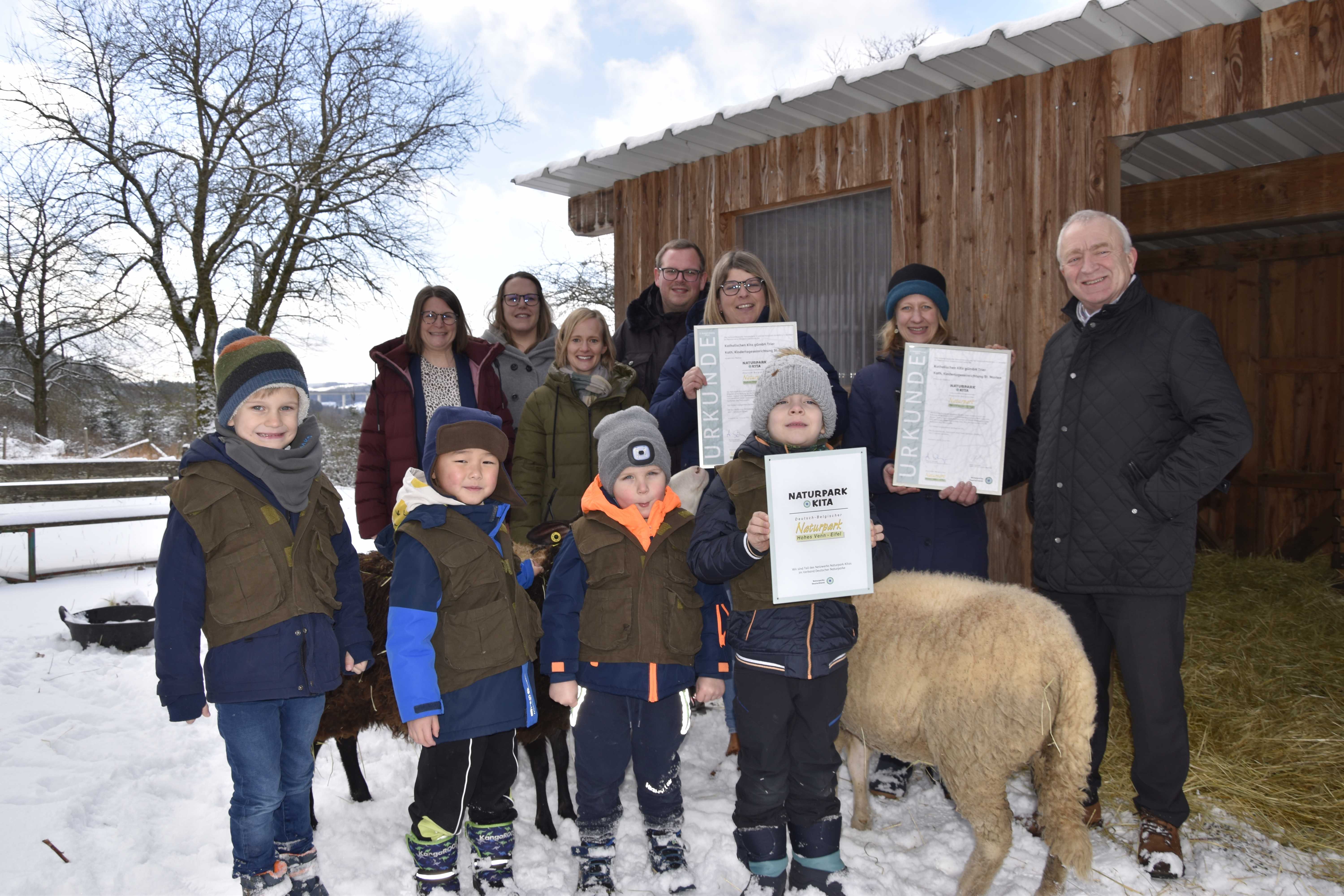 Auszeichnung der Kita St.Marien Niederprüm als Naturpark Kita