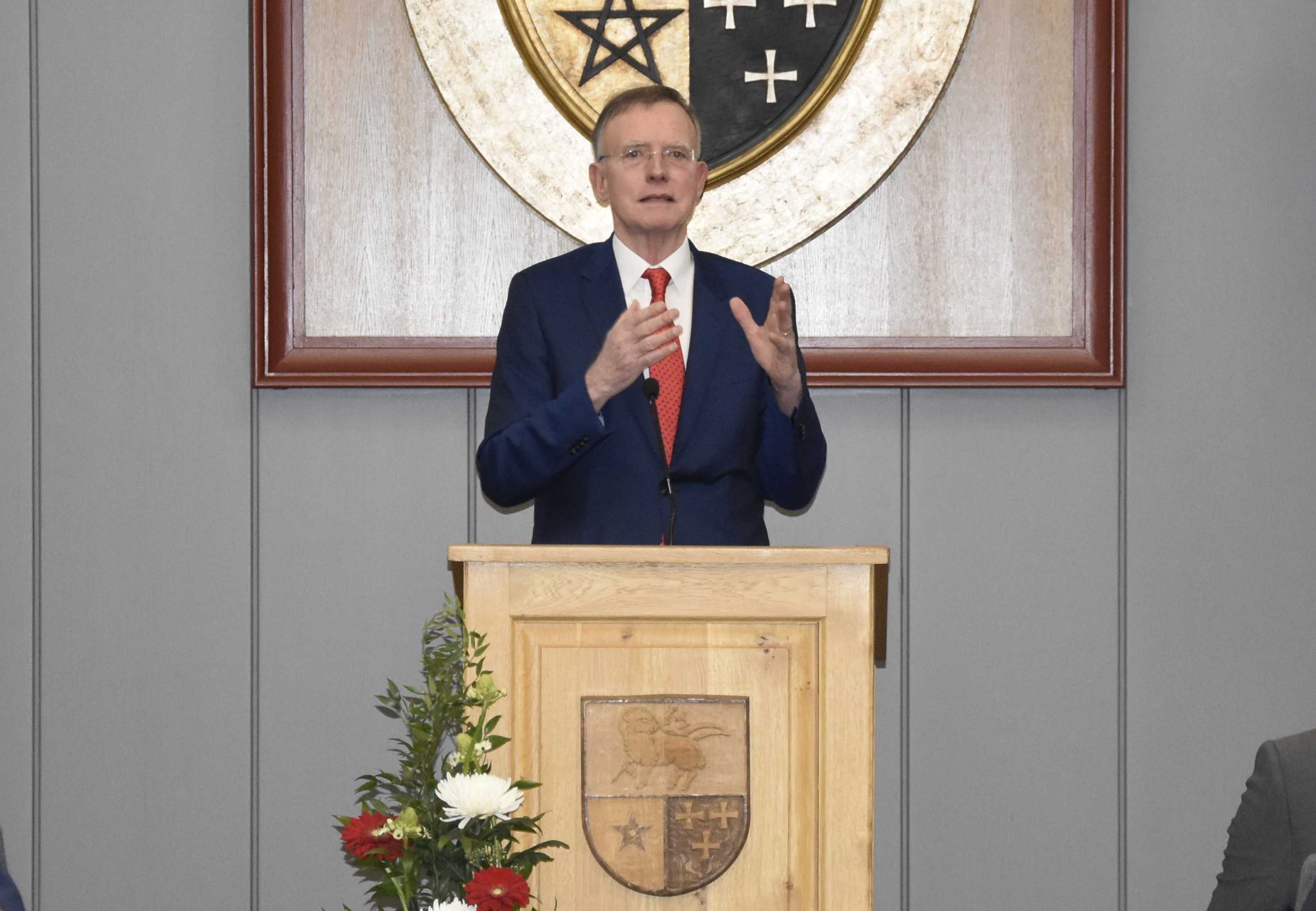Dr. Gerd Landsberg beim Neujahrsgespräch