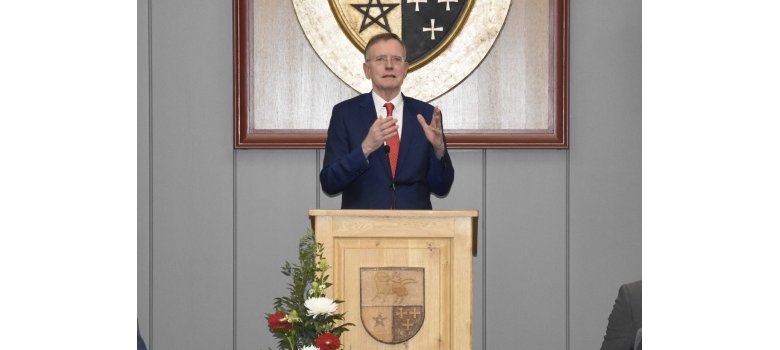 Dr. Gerd Landsberg beim Neujahrsgespräch