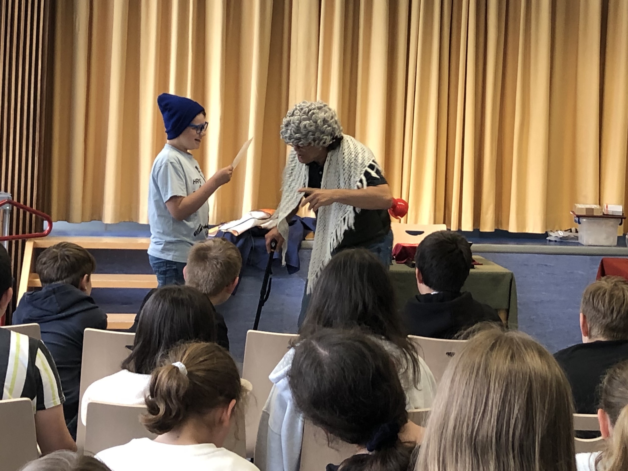 Michael Hain in der Rolle einer älteren Dame