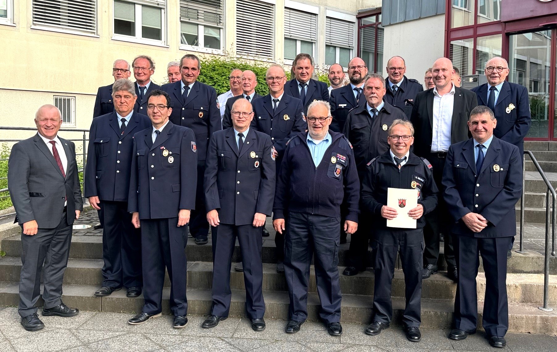 Feuerwehrehrung in Bitburg