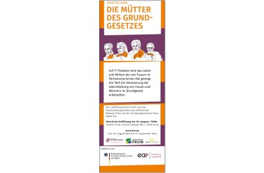 Ausstellungsplakat "Die Mütter des Grundgesetzes"