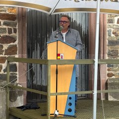 Landtagsmitglied Michael Ludwig beim Grußwort