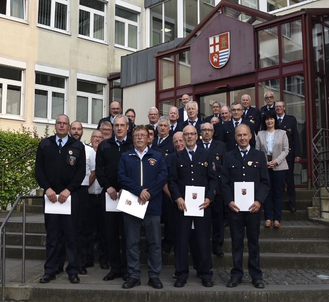 Feuerwehrehrung in Bitburg