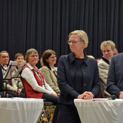 Talkrunde mit Gästen, moderiert vom Volksfreund-Redaktionsteam Stefanie Glandien und Fritz-Peter Linden.