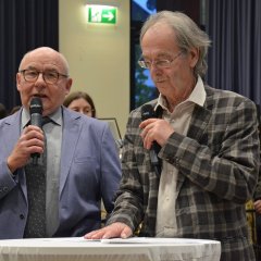 Talkrunde mit Gästen, moderiert vom Volksfreund-Redaktionsteam Stefanie Glandien und Fritz-Peter Linden.
