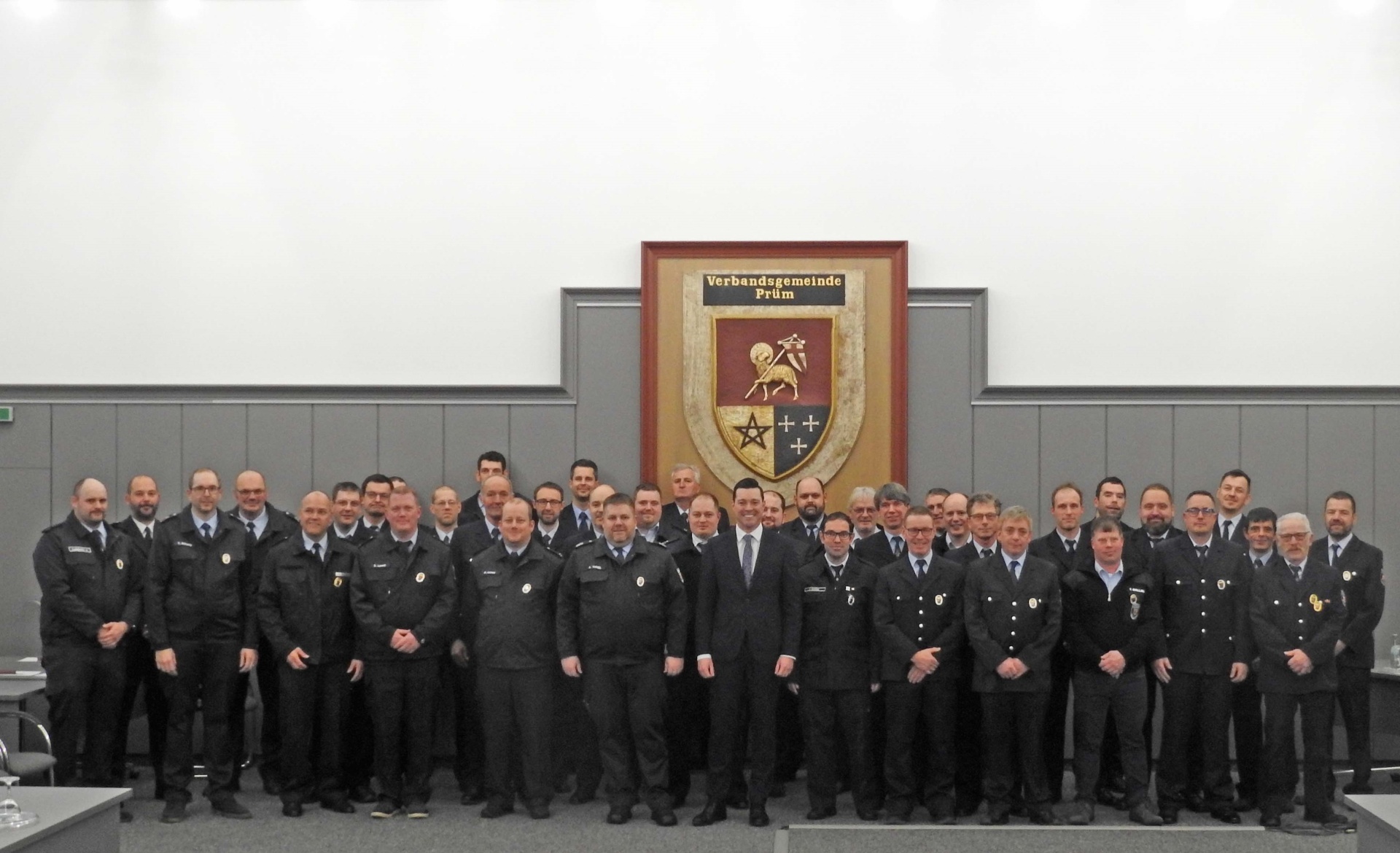 Geehrte Feuerwehrkameraden aus der Verbandsgemeinde Prüm