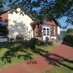 Blick auf KiTa Gebäude